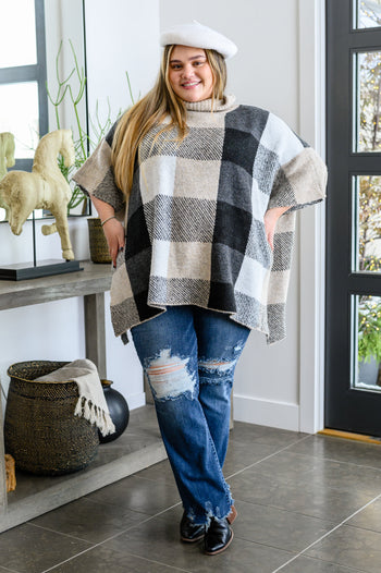 Your Next Favorite Roll Neck Sweater Poncho Ave Shops