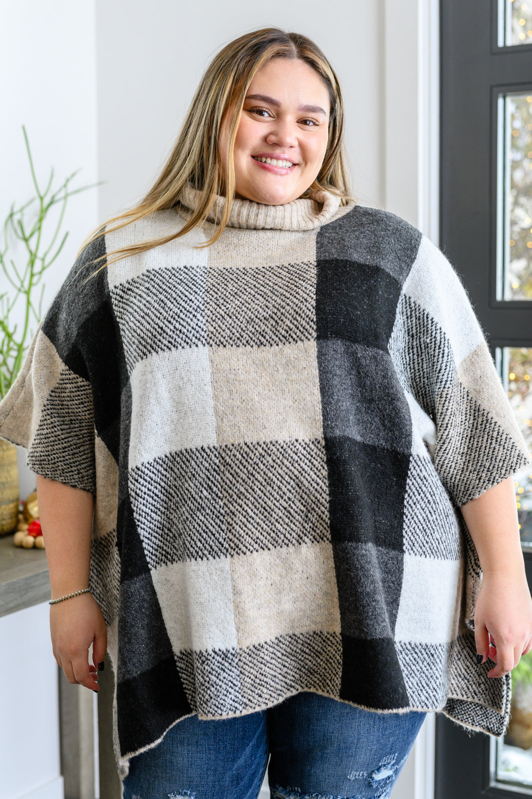 Your Next Favorite Roll Neck Sweater Poncho Ave Shops