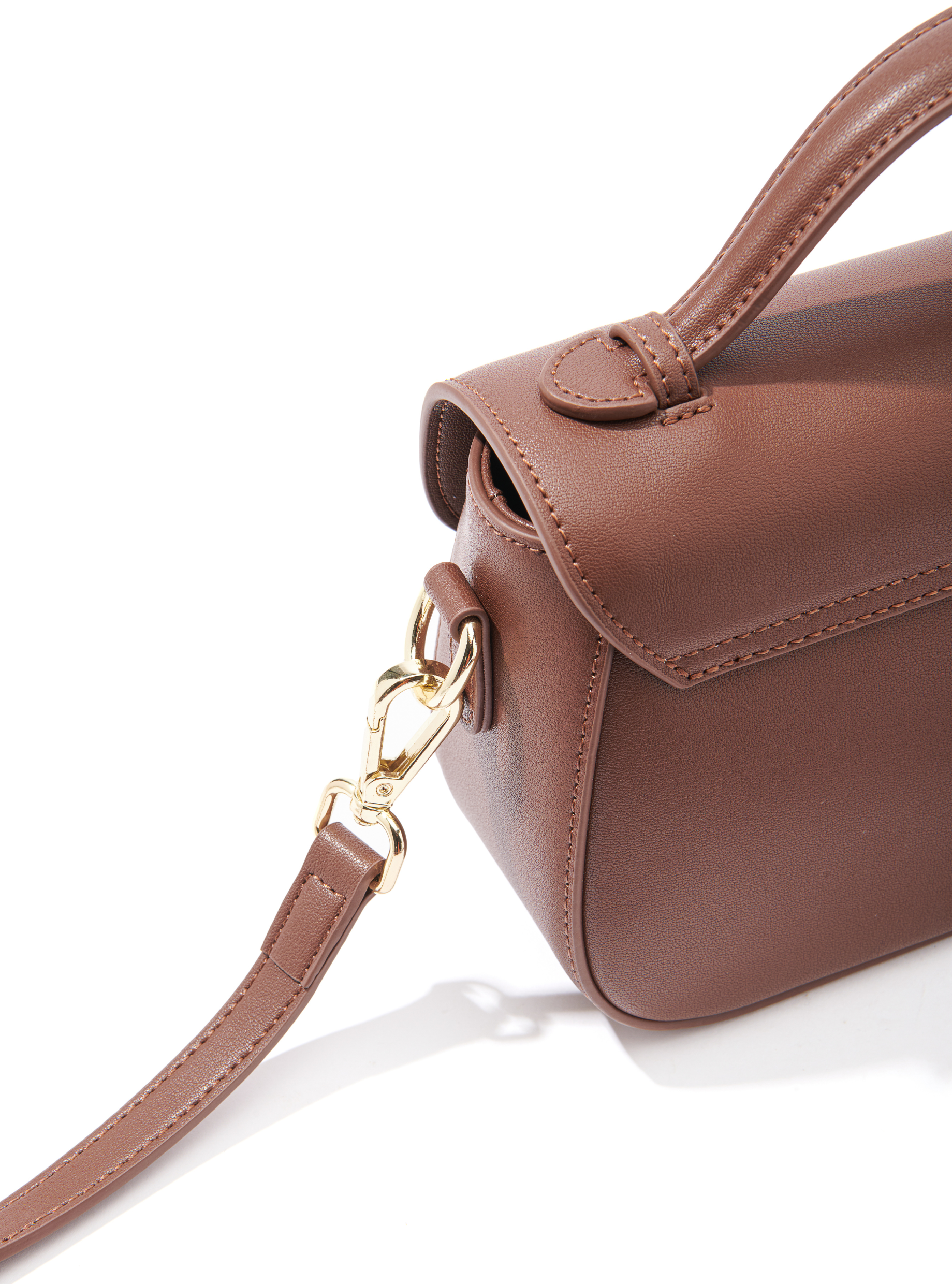 Makoto Leather Bag, Brown Bob Oré