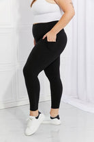 Leggings Depot Full Size Strengthen and Lengthen Reflective Dot Active Leggings Trendsi