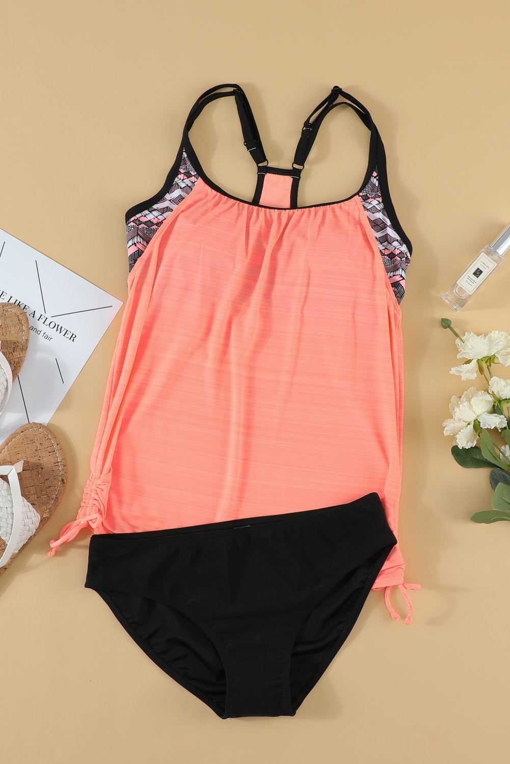 Scoop Neck Top and Brief Swim Set Trendsi