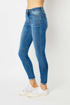 Judy Blue Full Size Cuffed Hem Skinny Jeans Trendsi