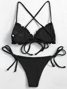 Ruffled Tied Two-Piece Bikini Set Trendsi