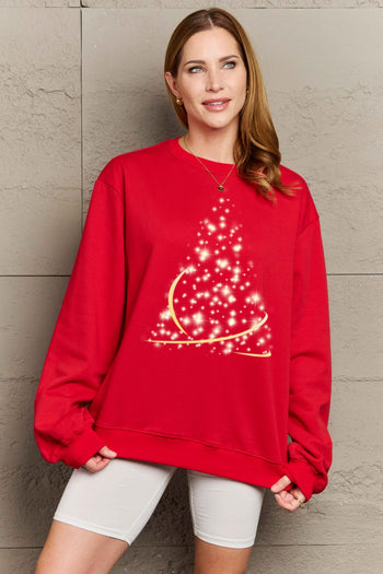 Simply Love Full Size Graphic Round Neck Sweatshirt Trendsi