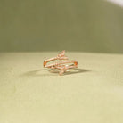 925 Sterling Silver Inlaid Zircon Butterfly Ring Trendsi