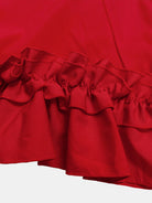 Frill Tie Neck Three-Quarter Sleeve Dress Trendsi