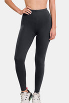 Zenana Premium Microfiber High Waist Leggings Trendsi