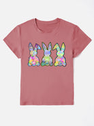 Rabbit Round Neck Short Sleeve T-Shirt Trendsi