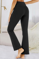 Pocketed High Waist Active Pants Trendsi