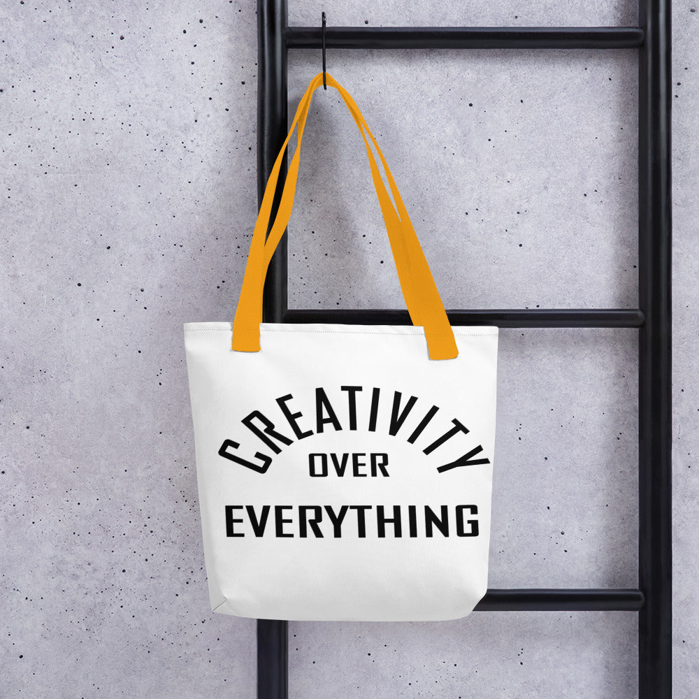 Creativity Over Everything Tote Bag The Groovalution