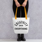 Creativity Over Everything Tote Bag The Groovalution