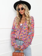 Button Up Dropped Shoulder Cardigan Trendsi