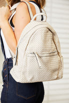SHOMICO PU Leather Backpack Trendsi