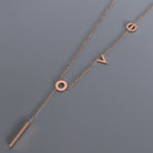 Titanium Steel Letter Necklace Trendsi