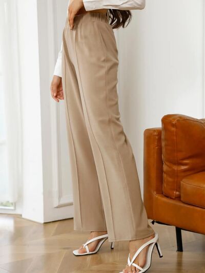 High Waist Straight Pants Trendsi