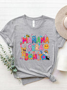 Letter Graphic Round Neck Short Sleeve T-Shirt Trendsi