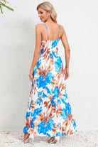 Printed Surplice Maxi Cami Dress Trendsi