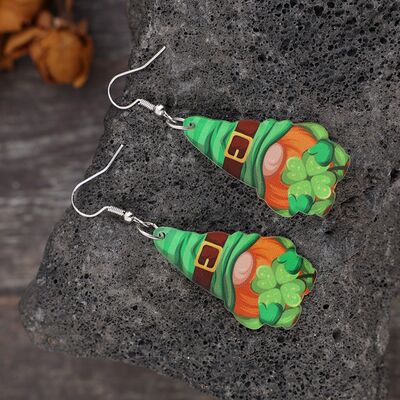 Wooden Alloy Dangle Earrings Trendsi