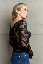 Ninexis Be Kind Off The Shoulder Lace Top Trendsi