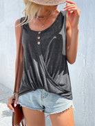 Scoop Neck Wide Strap Tank Trendsi