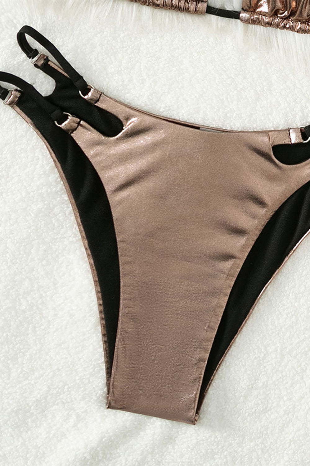 Tied Halter Neck Two-Piece Bikini Set Trendsi