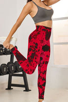 Tie-Dye High Waist Active Leggings Trendsi