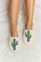 Melody Cactus Plush Slide Slippers Trendsi