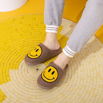 Melody Smiley Face Slippers Trendsi