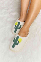 Melody Cactus Plush Slide Slippers Trendsi