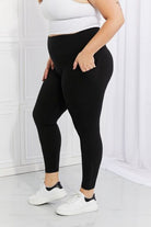 Leggings Depot Full Size Strengthen and Lengthen Reflective Dot Active Leggings Trendsi