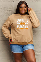 Simply Love Full Size WITCH PLEASE Graphic Sweatshirt Trendsi