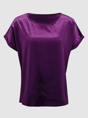 Round Neck Short Sleeve T-Shirt Trendsi