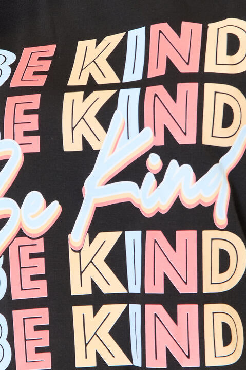 Simply Love BE KIND Graphic Round Neck T-Shirt Trendsi