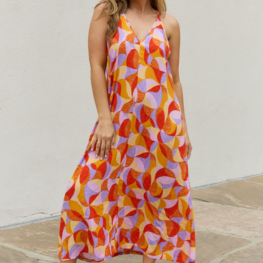 And The Why Printed Sleeveless Maxi Dress And The Why