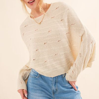 And The Why Dolman Sleeves Sweater Trendsi