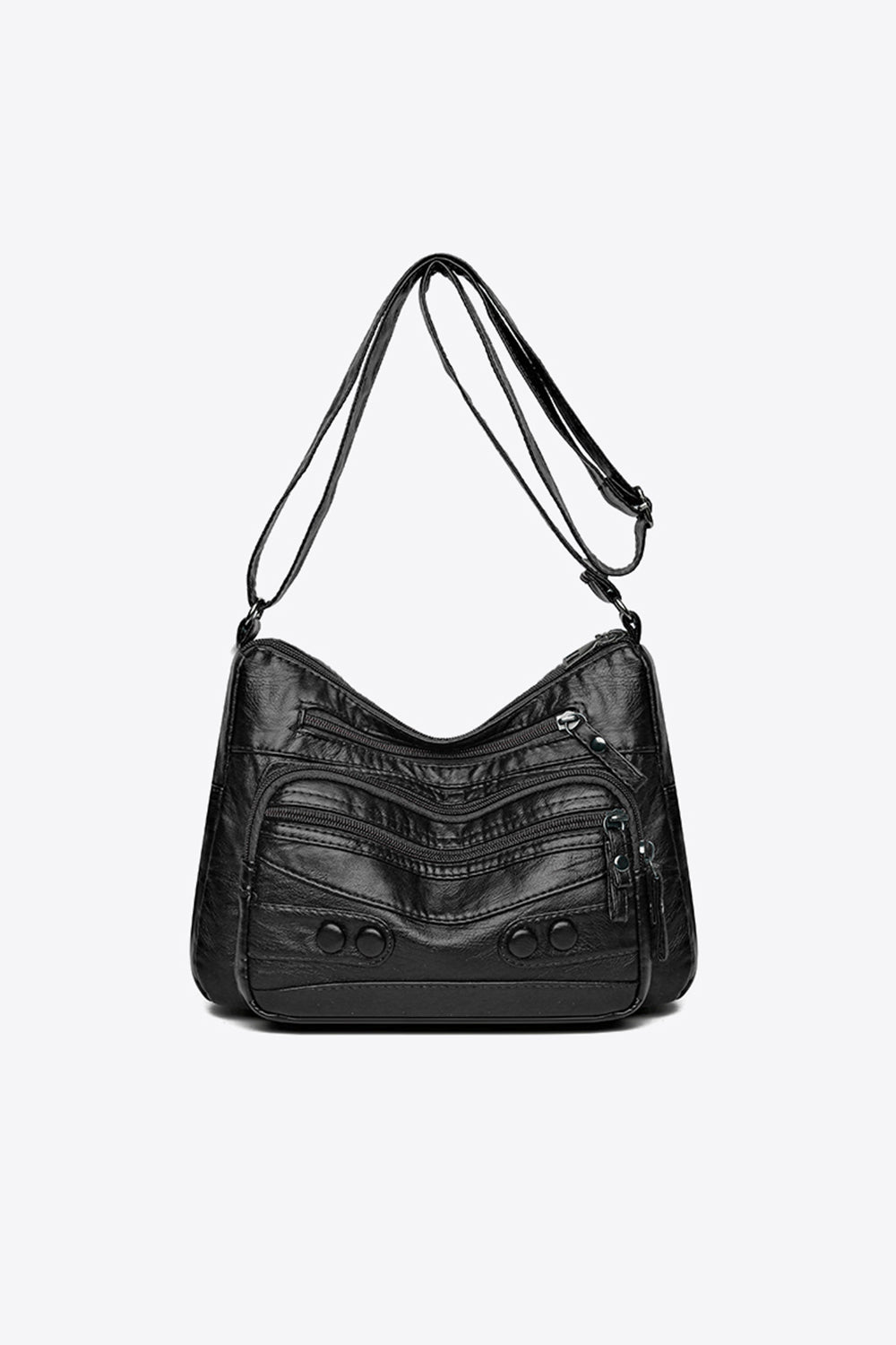 PU Leather Adjustable Strap Shoulder Bag Trendsi