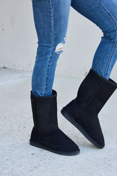 Forever Link Thermal Lined Flat Boots Trendsi
