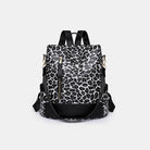 Leopard PU Leather Backpack Bag Trendsi