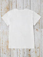 HAPPY EASTER Round Neck Short Sleeve T-Shirt Trendsi