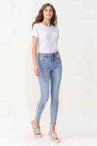 Lovervet Full Size Talia High Rise Crop Skinny Jeans Trendsi