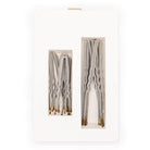 Frenchies Grey Velvet Hairpins Frenchies