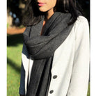 Black Handloom  Cashmere Scarf The Groovalution