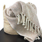 Chunky Camel Stripe Alpaca Throw The Groovalution