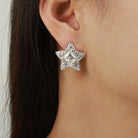 Titanium Steel Star Stud Earrings Trendsi