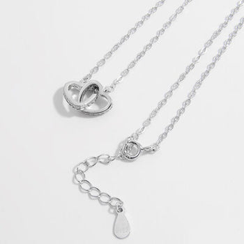 925 Sterling Silver Inlaid Zircon Heart Necklace Trendsi