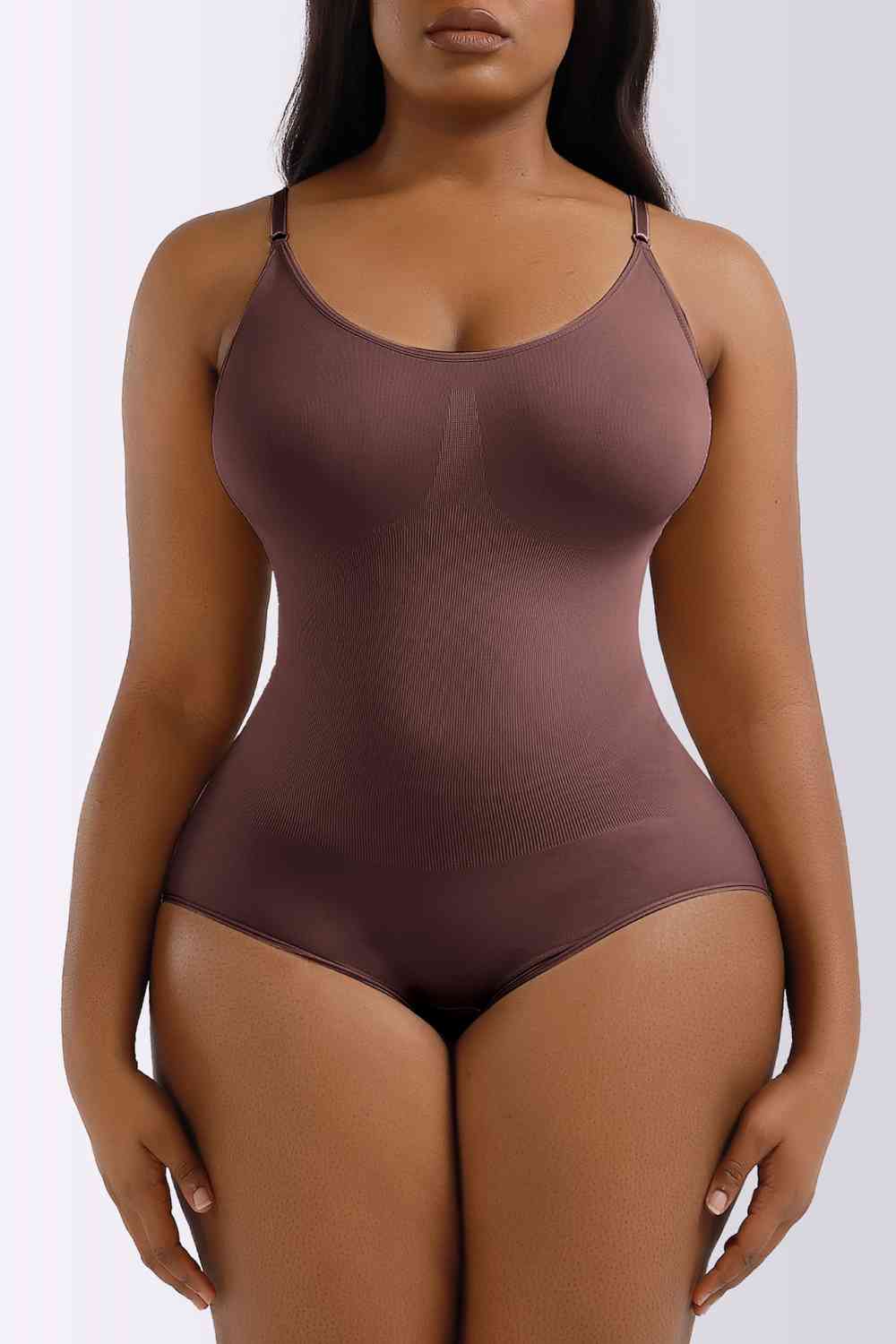 Spaghetti Strap Shaping Bodysuit Trendsi