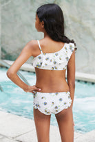 Marina West Swim Float On Asymmetric Neck Two-Piece Set in Daisy Cream Marina West Swim