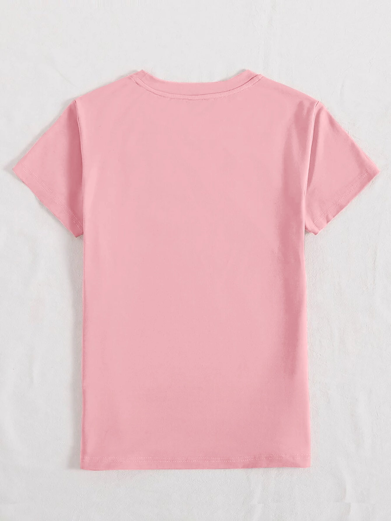 HAPPY EASTER Round Neck Short Sleeve T-Shirt Trendsi