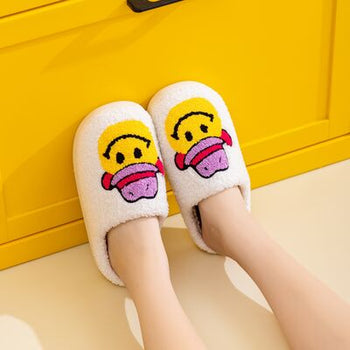 Melody Smiley Face Slippers Trendsi