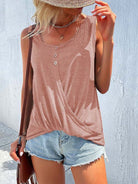 Scoop Neck Wide Strap Tank Trendsi